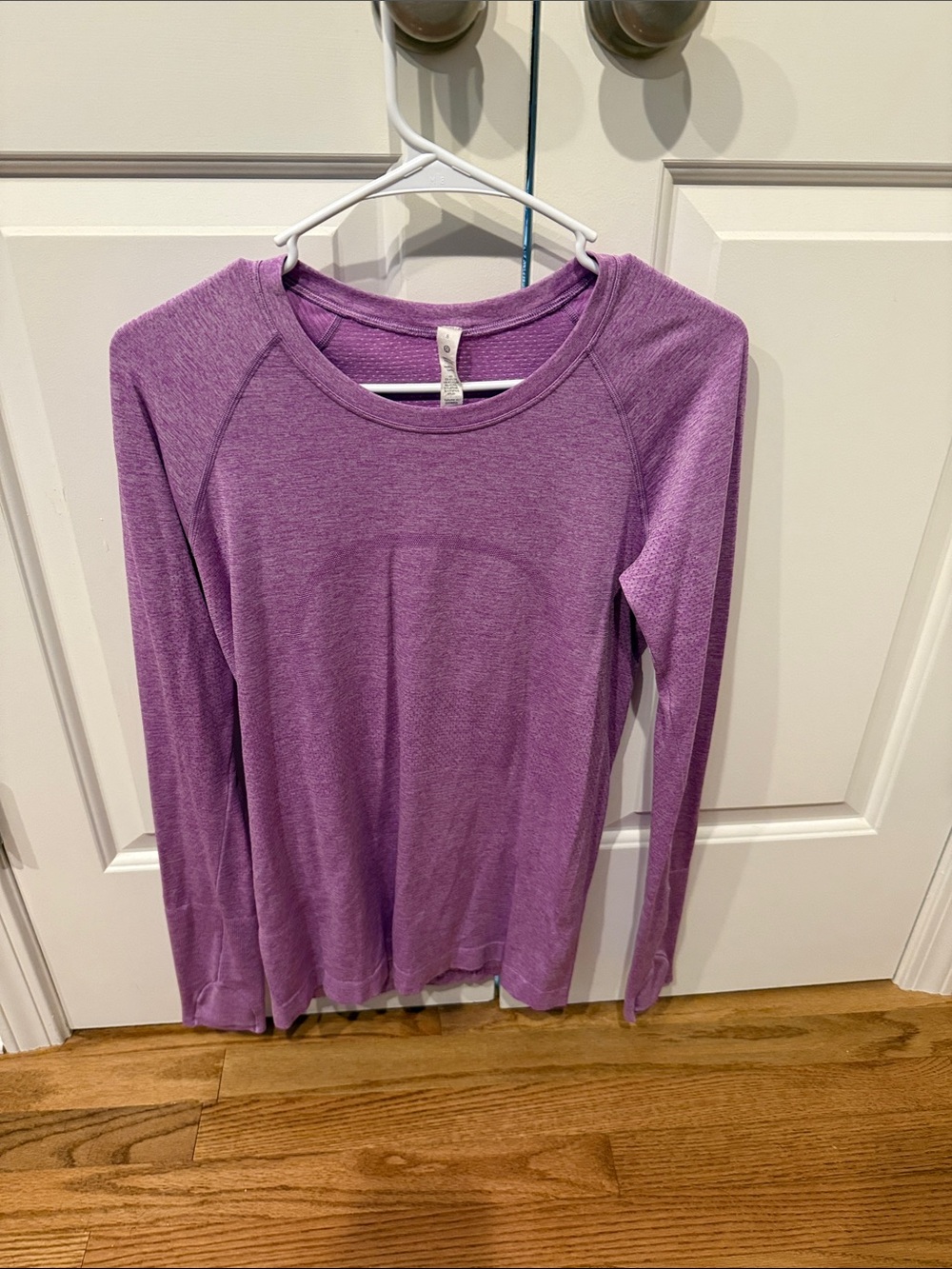 lululemon athletica Heather Purple Long-Sleeve Crew